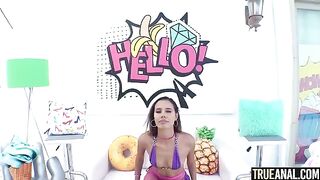 Petite Kylie Le Beau gets her asshole gapped hard