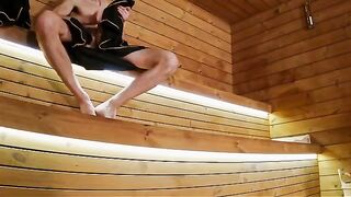 I showed my cock to three strangers in the sauna, it was wild!