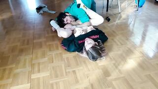 Girl squirts like a mad one, gets fucked on the floor hard
