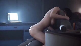 Ada Wong gets fucked hard by Mr. X in 3D