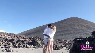 Hiking a volcano and capturing the intense climax in stunning POV style