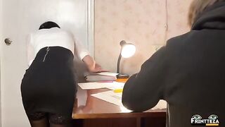 Student replaces an exam with a hard anal test with the teacher