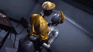 Ballerinas from Atomic Hearth get their futanari dicks covered with cum