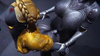Ballerinas from Atomic Hearth get their futanari dicks covered with cum