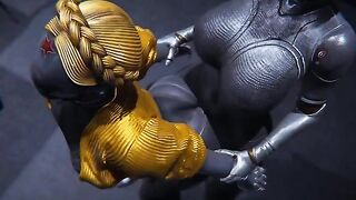 Ballerinas from Atomic Hearth get their futanari dicks covered with cum
