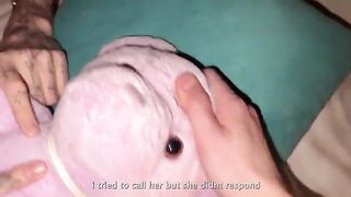 A young girl is having her first experience with a guy