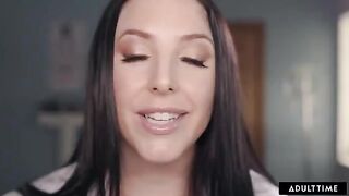 Hot doctor’s office exam with busty Angela White in Spanish