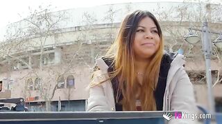Amateur Yiyi Candy exposing herself on the street before getting fucked