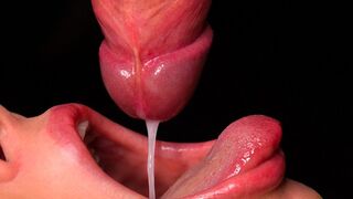 The best blowjob with a milking mouth, delivering intense ASMR and cum in the mouth