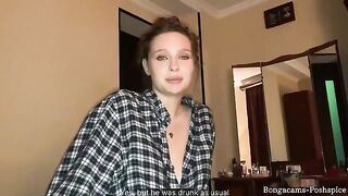 A young wife is having fun with her husband's best friend in a steamy scene
