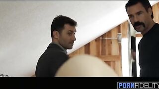 Babe Lily Love fucked by two cocks in intense threesome