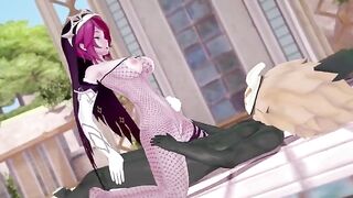 Rosaria got her pussy railed by Hillachurl in a steamy scene
