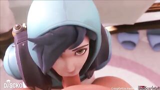 Tracer compilation with sound, featuring the fastest in Overwatch 2021