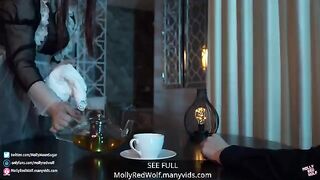 The Lord spanks and fucks his clumsy maid MollyRedWolf