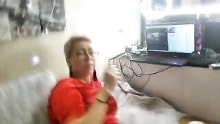 The sexual love of adults! Sex on camera and POV from a woman's face! Mature pussy games!