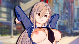 Chainsaw Man Power Hentai in 3D brings intense animation and uncensored action to life