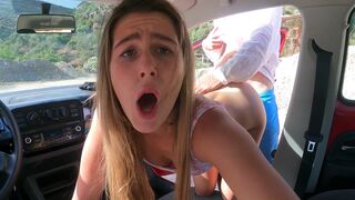 I got fucked hard in the car on public parking!