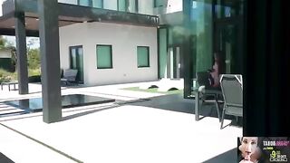 A young man got a morning facial from his sexy step mom while on vacation