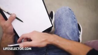 Sporty chick Veronica Leal gets banged at casting session