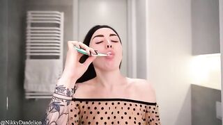 A woman woke up with a stranger in her bed and was fucked hard