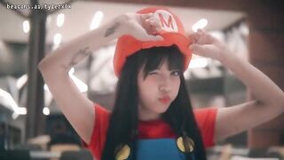 Exhibitionist teen Princess Peach gets fucked in public by Mario