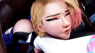 Blonde beauty gets fucked by a black stud in this hot compilation