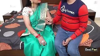 Desi Pari teaches English to a guy and fucks with him