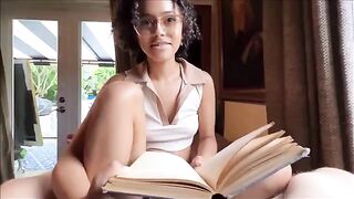 Nerdy little stepsister gets fucked by her boyfriend - Family Therapy