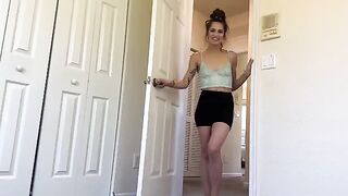 A hot Latina step sister shows you how to relax properly