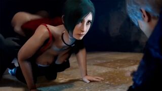 Ada Wong is cheating on her boyfriend in this animated Resident Evil scene