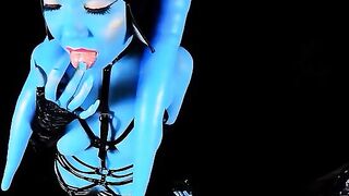 Alien Twi'lek gets trained as a sex slave in this parody