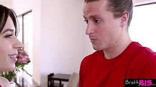 Aria Valencia admits to her stepbrother that she has impulse control issues in this steamy scene