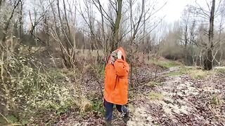 I was walking by the river and got fucked in my ass by my husband’s huge cock