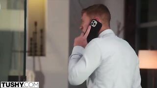 Azul gets back at her cheating husband by indulging in intense anal with TUSHY