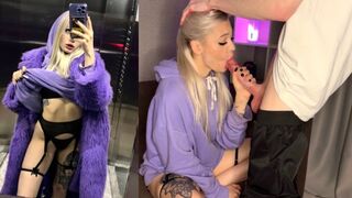A chick I met in the elevator, I doused with semen