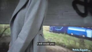 Public Agent: A cute Russian babe got banged outdoors hard