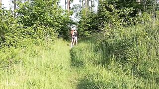 Public blowjob and hard sex in the forest with Noratheo’s daring spirit