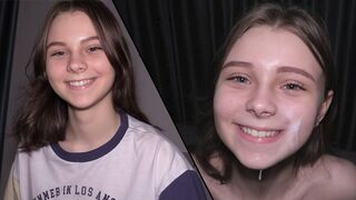 Submissive 18-year-old girl serves as a perfect fucktoy for him