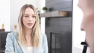 Skinny babe Lily Larimar fucked to get a job