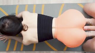 An oiled ass is smashed hard by a big dick in this steamy scene