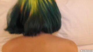 A young punk got fucked on her 18th birthday by a hard rod