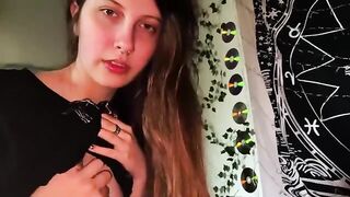 Pervert guy spies on his stepsister and her GF playing computer
