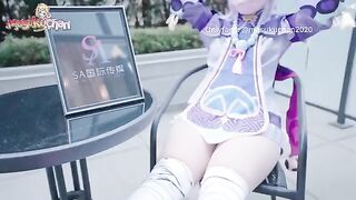 A masseur with a license gave Qiqi a lewd massage, stimulating her thick thighs and more