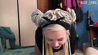 A girl was asked by her neighbor to suck his cock
