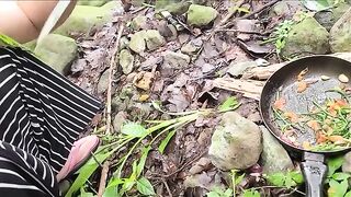 A viral video of a single mom's daring cooking and sex adventure in the woods