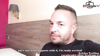 German MILF picked up for a real Sexdate with no condom - POV