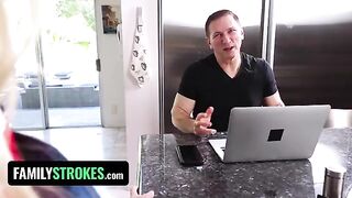 Man fucks his step daughter Chloe Rose every day before and after school