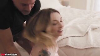 A horny babysitter left a cookie trail leading to her eager pussy