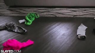 Fit girls Vanna and Alexis fuck each other with a dildo in a steamy scene