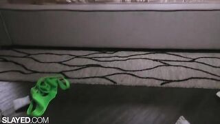 Fit girls Vanna and Alexis fuck each other with a dildo in a steamy scene